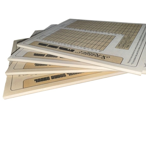 Vintage 1973 Scrabble Box Of 4 Score Pads - Picture 6 of 6